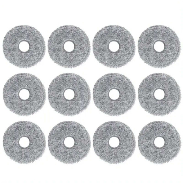 12x Mop Pads For Roborock Saros 10R & Z70, Qrevo Series (Curv, Edge, Master, C, S, L, MaxV) 