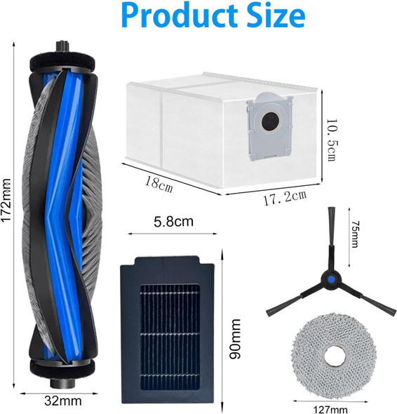 Accessories Kit for Ecovacs DEEBOT T50 MAX PRO OMNI Robot Vacuum Cleaners