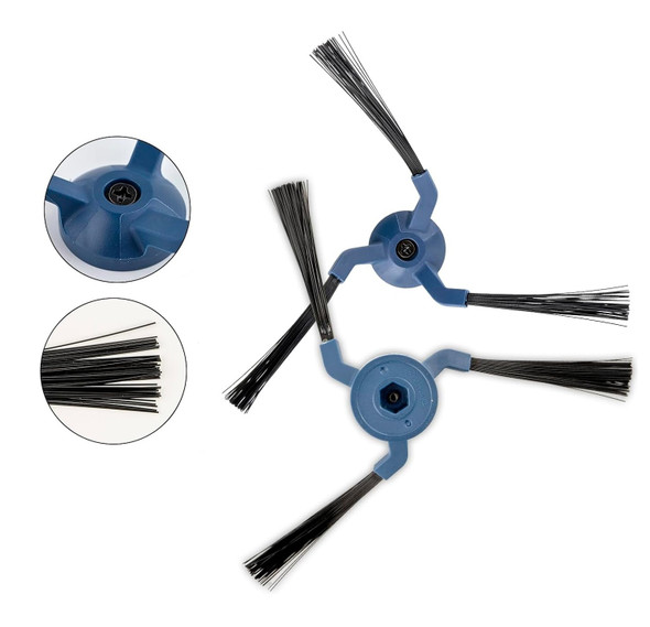 Side Brushes for eufy X10 Pro Omni & X9 Pro Robot Vacuum Cleaners – 2 Pack