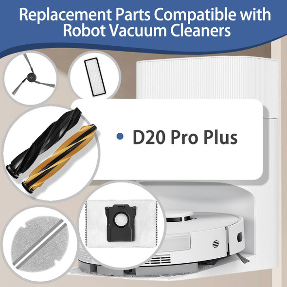 Genuine Dreame D20 Pro Plus Accessories Kit – Brush, Filters, Dust Bags & Mop Pads