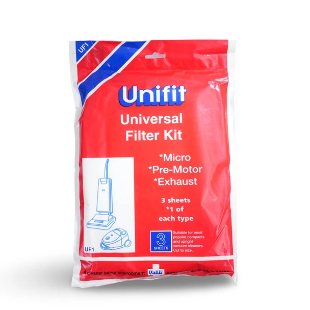 Universal Filter Kit For Vacuum Cleaners: Micro, Exhaust & Pre-Motor