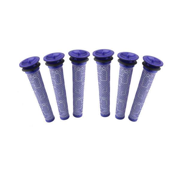 6 x Filters for DYSON V6, V7, V8,  DC58, DC59, DC61, DC62 stickvac