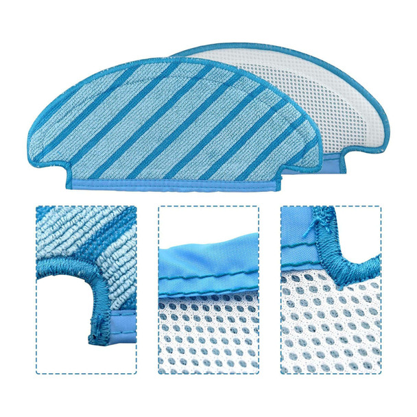 2 X Washable Mopping Pads For Ecovacs Deebot Ozmo N8 N10 & T8 Series
