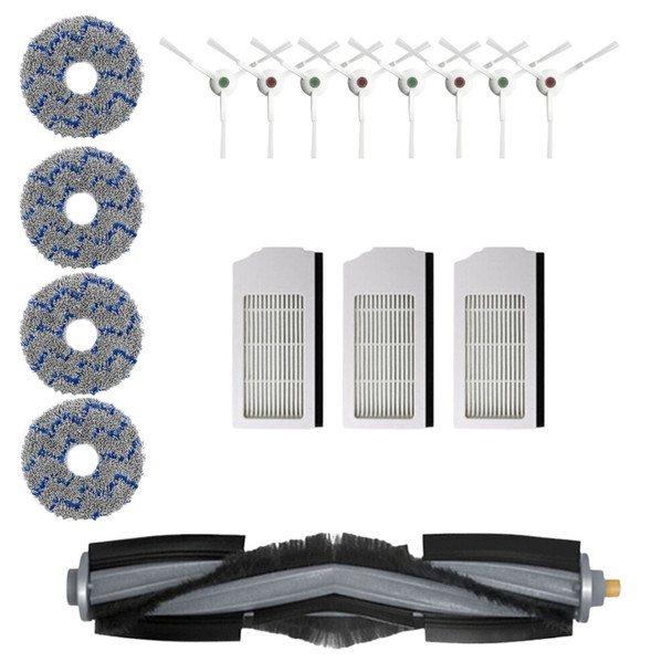 Replacement Accessory Kit for Ecovacs DEEBOT X1 & T10 Series – White Accessories