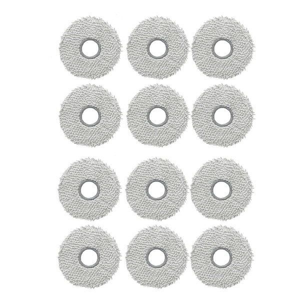 12 Mopping Pads For Ecovacs T50/T50 MAX/N50/N30/T30/T30S Robot Vacuum Cleaners