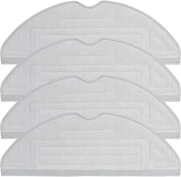 4 Mop Pads for Roborock S8 S8+ S8 Pro Ultra Robots, Grey