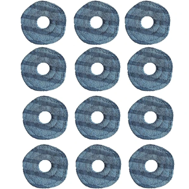 Washable Microfibre Mopping Cloths for eufy X10 Pro Omni & X9 Pro – 12 Pack