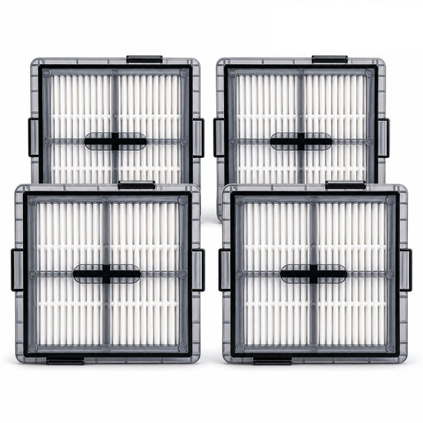 Replacement Filters for Roborock Q10V+ Robot Vacuum Cleaner – 4 Pack