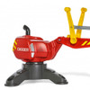 Kids Red Building Sit On Digger Excavator Toy