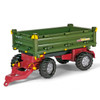 Kids Green Farmyard Multi Use Pedal Tractor Trailer