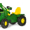 Kids Ride on John Deere 6210R Pedal Tractor with Scoop