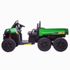 Green 6x4 24v* Ride on ATV Tractor With Tipping Back & Leather Seats