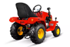 Red Kids Petrol Ride-on Tractor 4 Stroke & Trailer