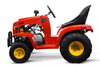 Red Kids Real Petrol Ride-on Tractor 4 Stroke & Trailer
