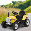 12v Kids Yellow Sit on Battery Operated Tractor & Trailer & Remote