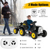 12v Kids Black Sit on Battery Operated Tractor & Trailer & Remote