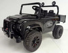 24v Official Black Land Rover Defender Kids Ride on & Remote