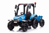 Kids Blue 24v High Spec Agri-Power Ride-on Tractor & Trailer