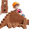 50 Piece Kids Pretend Roll Play Soft Foam Bricks Kit Pack