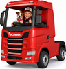 Kids 24v Official 4WD Red Scania Electric Ride On Lorry