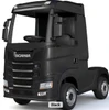 Kids 24v 4WD Official Black Scania Electric Sit-in Lorry & Trailer