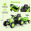 Kids Green 12v Sit-on Tractor & Removeable Trailer Set & Remote