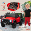 24v Official Children's Red Ride on Land Rover Defender & Remote