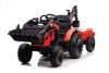 Kids 24v Red Multi-Tool Tractor, Digger, Loader, Excavator & Trailer