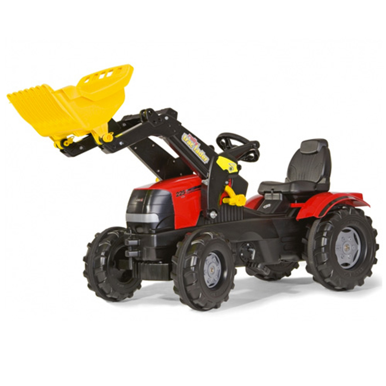 red digger toy