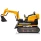 Kids Electric Spinning Sit In Excavation Digger with Parental Remote