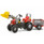 Childrens Red Pedal Farm Tractor & Trailer Set
