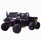 Black 6x4 24v* Ride on Utility Tractor With Tipping Back & Leather Seats