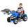 Kiddies Blue Sit-on 12v Electric Digger Loader Tractor & Remote