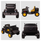 Childs Yellow 2 Leather Seat Ride-on 4WD Motorized Tractor