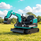 Blue 24V Kids Electric Ride-On Digger 360° Construction Excavator