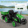 Kids Green 24v Battery Powered Harvester Sit-on Tractor & Trailer