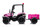 Girls Pink  24v High Spec Agri-Power Ride-on Tractor & Trailer