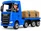 Kids 24v 4WD Licensed Blue Scania Electric Sit-on Lorry & Trailer