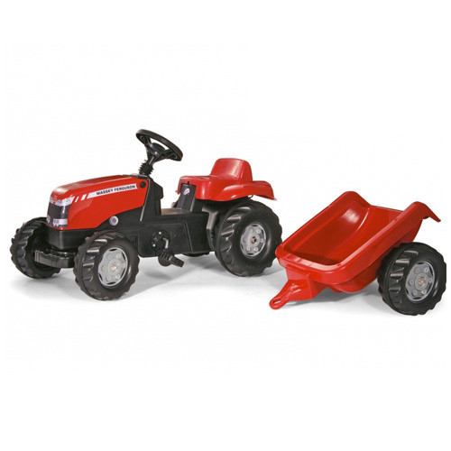 Massey Ferguson Kids Pedal Red Tractor Trailer Massey Ferguson Kids Pedal Red Tractor Trailer