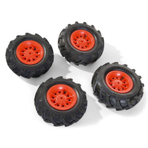 Red Pneumatic Replacement Rubber Tyre Pedal Tractor Set 310/325 Red Pneumatic Replacement Rubber Tyre Pedal Tractor Set 310/325