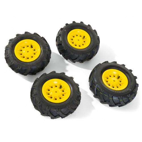 Yellow Replacement Rubber Tyre Pedal Tractor Set 310/325 Yellow Replacement Rubber Tyre Pedal Tractor Set 310/325