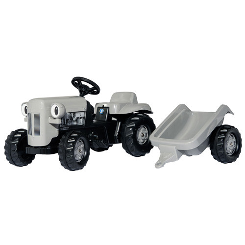Little Grey Fergie Ride On Kids Pedal Tractor Set Little Grey Fergie Ride On Kids Pedal Tractor Set