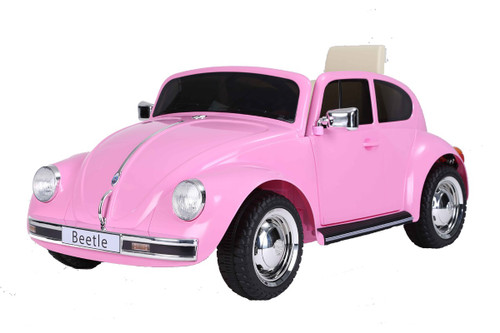 12V VW Pink Classic Retro Chic Licensed Beetle Car 12V VW Pink Classic Retro Chic Licensed Beetle Car