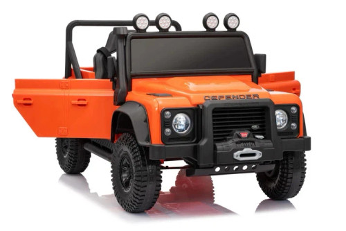 24v Official Children's Ride on Land Rover Defender Orange 24v Official Children's Ride on Land Rover Defender Orange