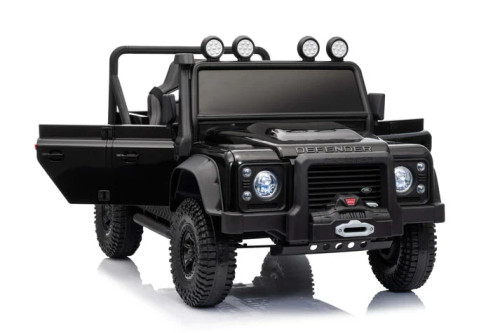 Black 24v Official Children's Ride In Land Rover Defender