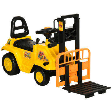 Kids Push Power Ride On Working Fork Lift Truck - Kids Tractors UK
