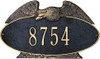 Whitehall Eagle Oval Estate Lawn Address Plaque - One Line