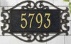 Whitehall Lewis Fretwork Wall Address Plaque - One Line Whitehall Lewis Fretwork Wall Address Plaque - One Line