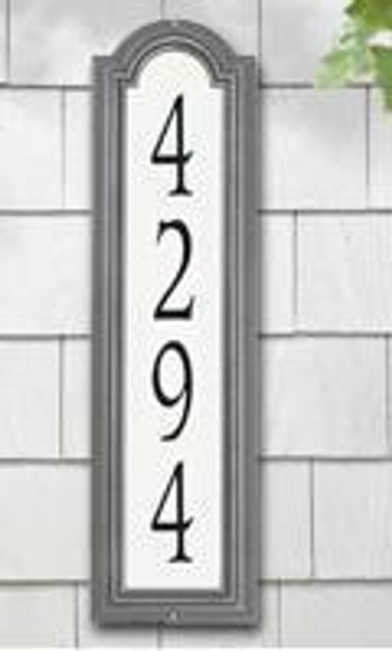 Whitehall Manchester Vertical Reflective Address Plaque Estate Wall Mount