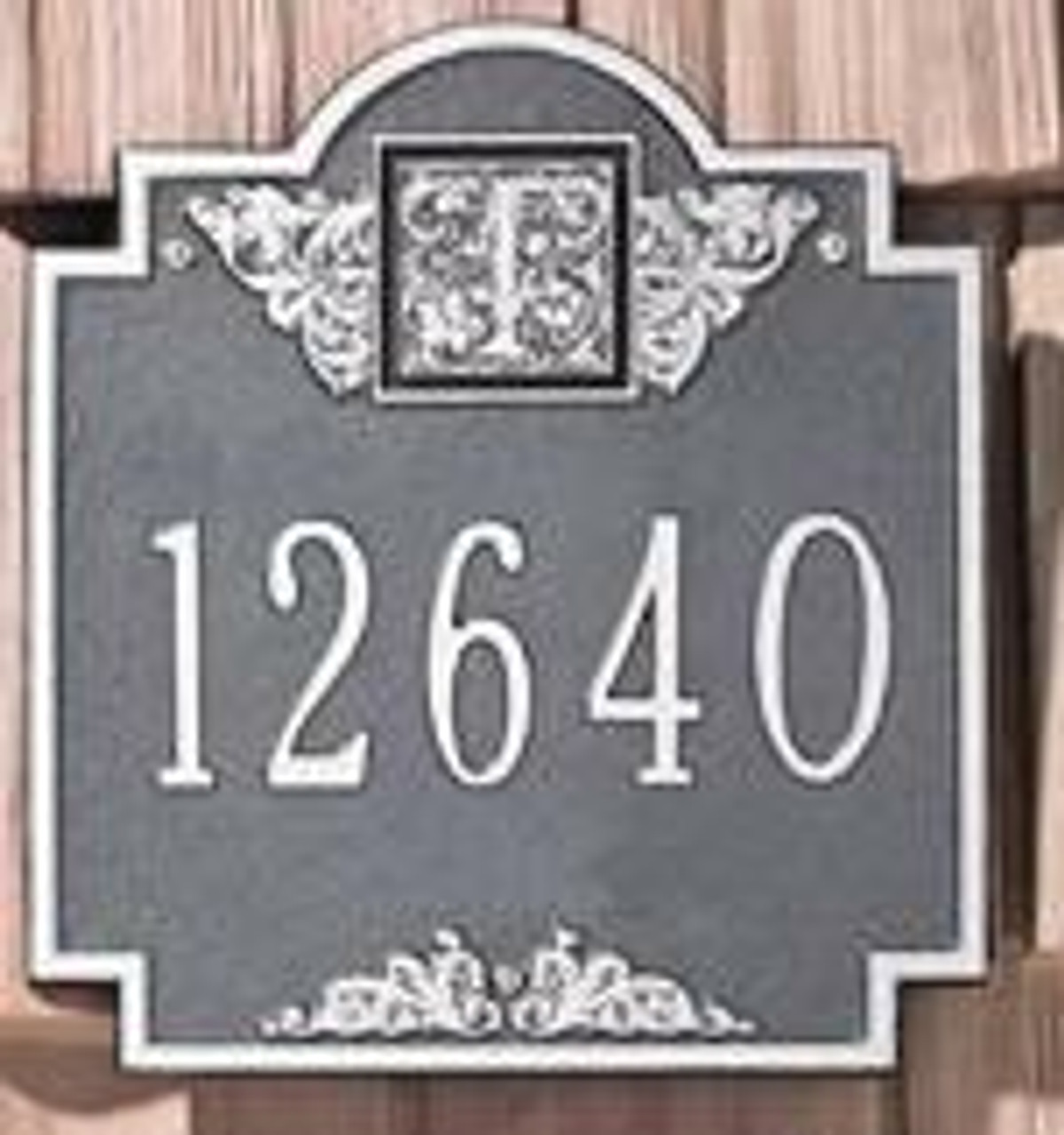 Whitehall Monogram Wall Address Plaque - One Line